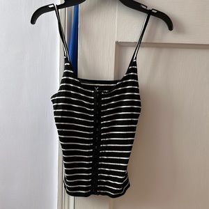 American Eagle striped clasp tank top